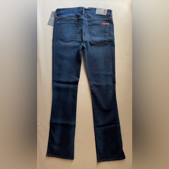 NWT Women’s 7 For All Mankind Jeans The Skinny Bootcut Dark blue size 31 - Picture 2 of 11